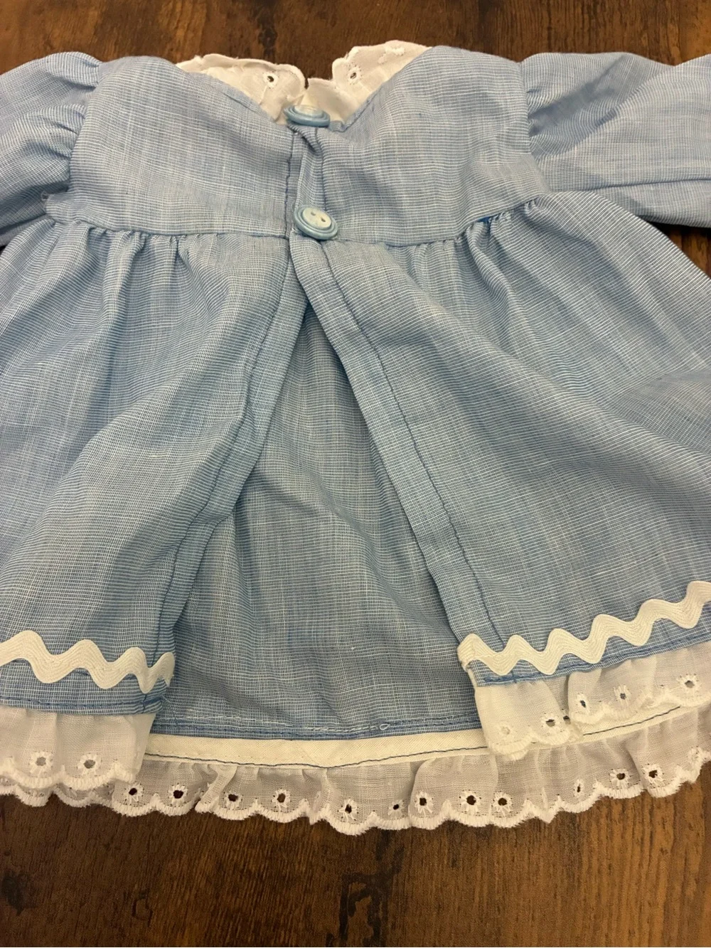 Vintage Blue Two Piece Baby Doll Outfit